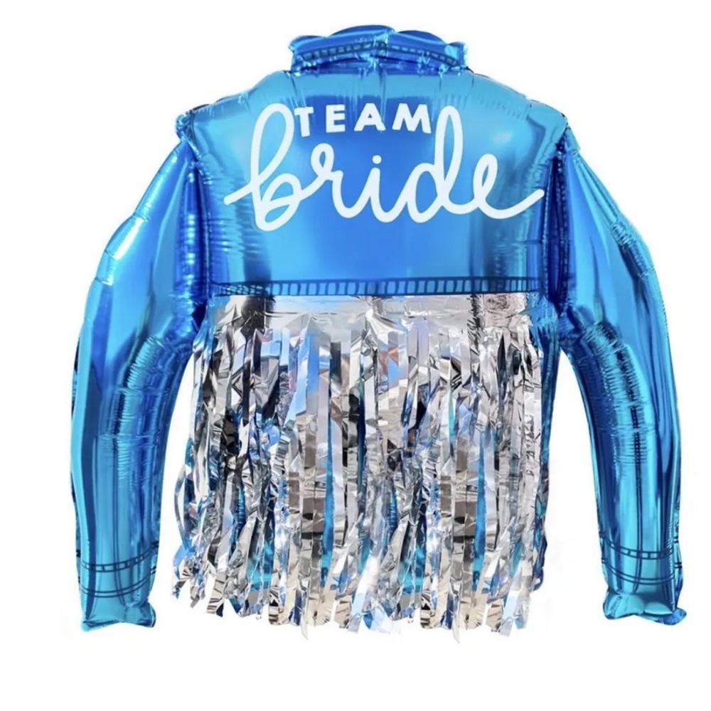 8 Bachelorette Party Balloons Fringe Jacket Team Bride Wife Of The Party 2.2ft